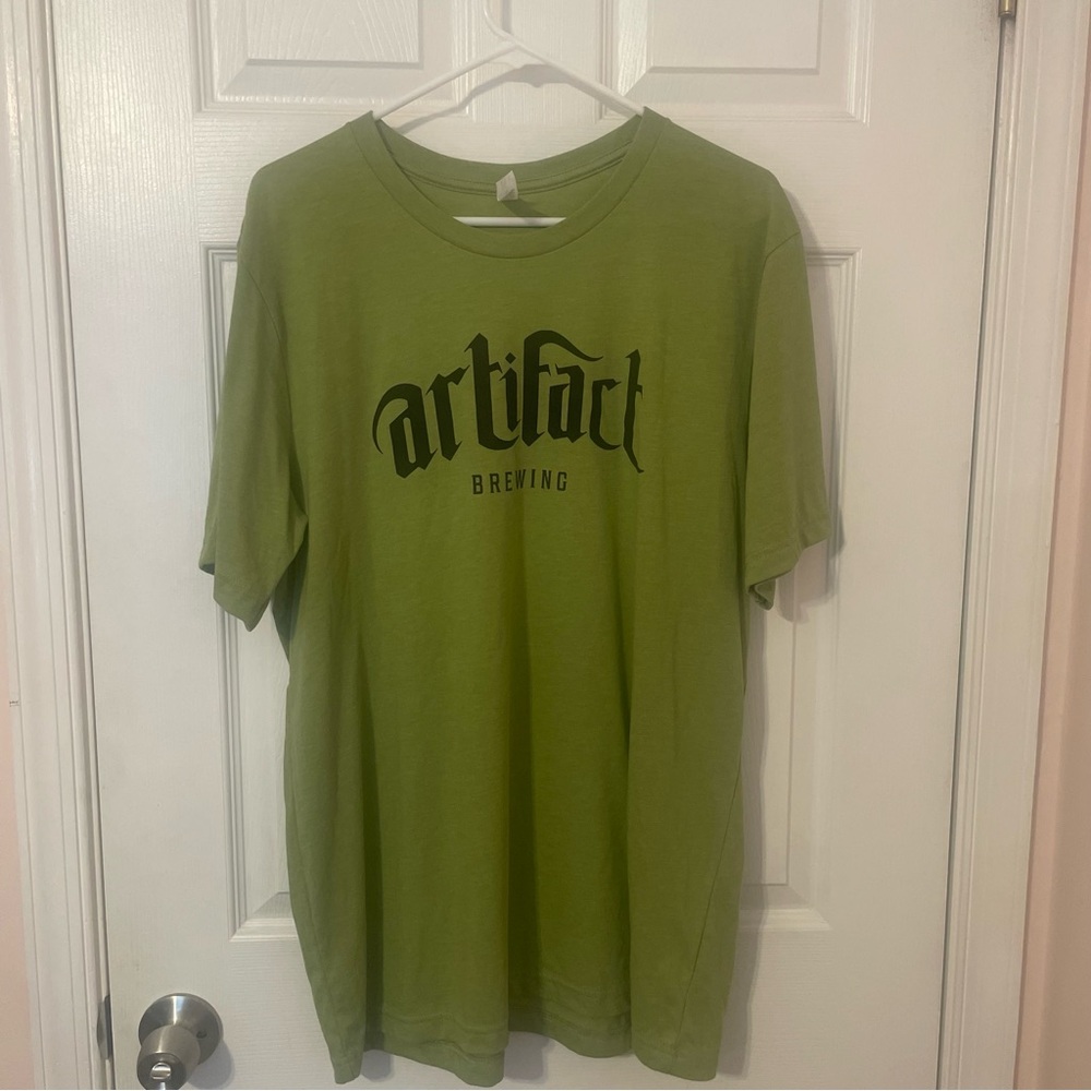 Artifact Brewing Pea Green T-Shirt - NWOT